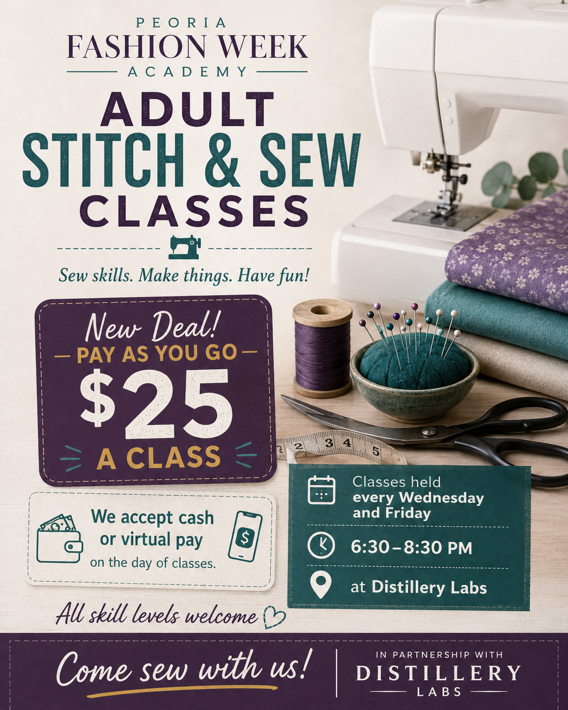 Stitch & Sew — Adults flyer